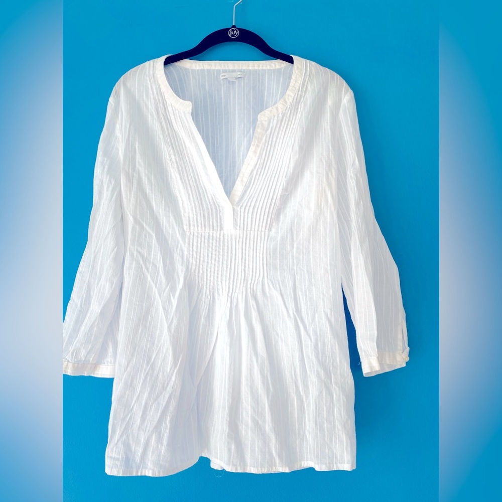 Gap White Cotton Top